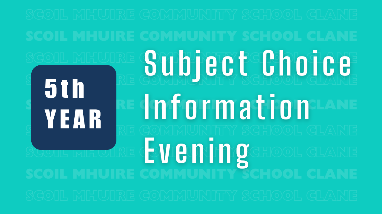 5th Year Subject Choice